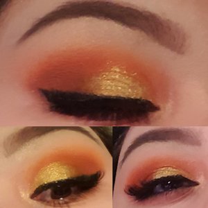 a warm orange and golden eye 