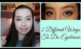 Eyebrows for Beginners: 2 Different Ways (Pen/Pencil & Eyeshadow)