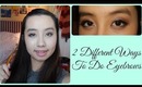 Eyebrows for Beginners: 2 Different Ways (Pen/Pencil & Eyeshadow)
