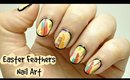 Easter Feathers Nail Art! *using nail water decals*[BornPrettyStore Review]