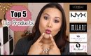Top 5 Lip Products/Brands | Collab with Tara Michelle