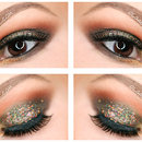 Glitter Smoky Eye Makeup