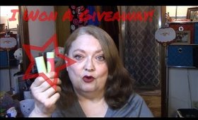 I Won A Giveaway!