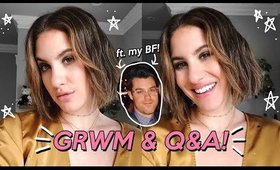 GRWM AS MY BOYFRIEND ASKS ME QUESTIONS! 💑 | Jamie Paige