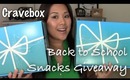 ♥Cravebox Giveaway | Back to School Snacks♥