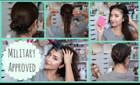 Quick and Easy Hairstyle Tutorial | Military Inspired