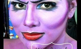 Ursula Halloween Makeup Tutorial