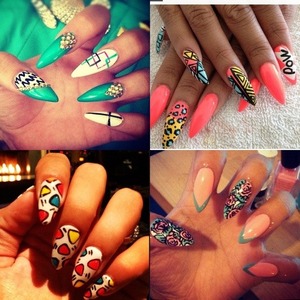 Stiletto nails,cute don't you think!