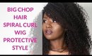 BIG CHOP HAIR SPIRAL CURL  PROTECTIVE STYLE WIG