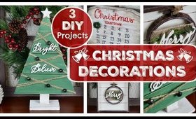 DIY CHRISTMAS DECORATIONS |  3 FARMHOUSE CHRISTMAS PROJECTS