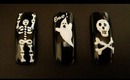 3 Easy Halloween Nail Art Designs: Ghost, Scull and Skeleton