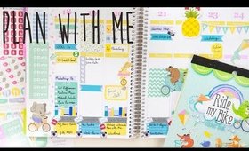 Plan with Me | Animals on Bikes Theme