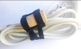 DIY Laptop Cable Organizer