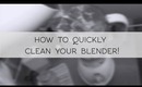 Quick Tip! - How to quickly clean your blender by queenlila.com