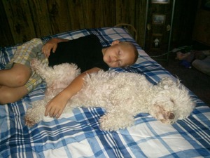  My grandbaby & my pooch!!! This isnt about makeup or fashion, but was too cute to not include!!