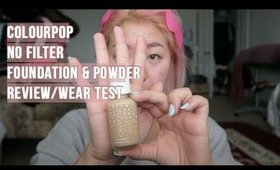 COLOURPOP #NOFILTER FOUNDATION & POWDER REVIEW / WEAR TEST