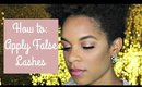 HOW TO: APPLY FALSE LASHES | KENYA HUNT