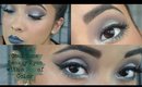 Cool Tone Smokey Eyes with a Pop Of Color & Gray Lips