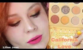 NEW Colourpop California Love Palette +  Ultra Blotted Lip Makeup Tutorial | Lillee Jean