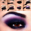 Black And Purple Eye Tutriol 