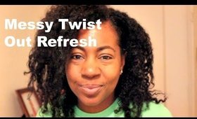 Messy Twist Out Refresh with Kinky Kashmere All in One Conditioner