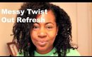 Messy Twist Out Refresh with Kinky Kashmere All in One Conditioner