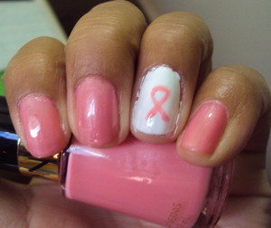 I lost 2 loved ones to breast cancer and decided to honor them with this mani.