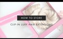 How To Store Clip-in Hair Extensions