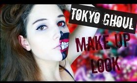 Tokyo Ghoul: Kaneki Ken inspired make-up // Halloween