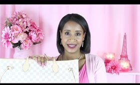 Louis Vuitton Unboxing | Azur Neverfull MM with Rose Ballerine