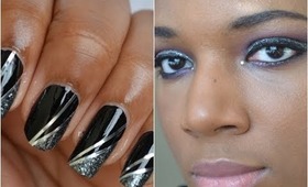 New Years Eve Nails and Makeup