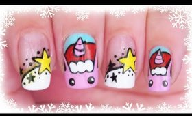 Advent Calendar | 14 - Christmas Unicorns nail art ✩ Martina Ek