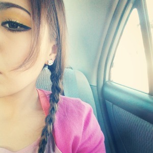 me myself and I, yellow eye shadow, nd braided hair