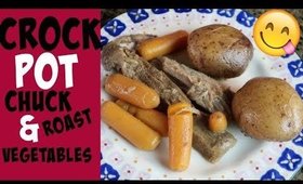 EASY FALL DINNER RECIPE | SLOW COOKER CHUCK ROAST & VEGETABLES
