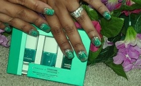 ✿✿Sephora+Pantone Universe Color Of The Year Emerald Nails✿✿