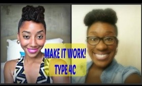 Natural Hair Style Like Hers But Type 4c Series-BeeUtifullyMade Updo