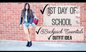 Back to School First Day Backpack Essentials + Outfit Idea