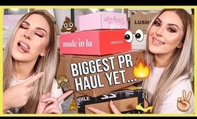 My BIGGEST PR Unboxing Haul Ever... wow 😅💸 & GIVEAWAY!