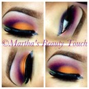 Orange and Purple eyeshadow 