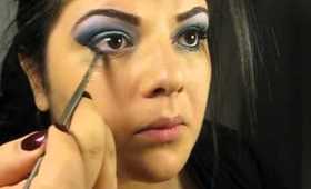 Blue Smokey Eye Make up Tutorilal