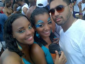 Trinidad Carnival 2012 --- Carnival Monday Makeup by Moi...
Safi, me and Chris :)