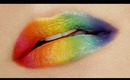 Rainbow Lips Tutorial / Губы Цвета Радуги
