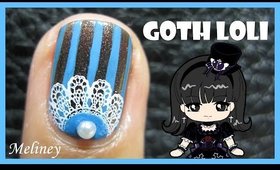 GOTHIC LOLITA NAIL ART DESIGN STAMPING TUTORIAL FOR SHORT NAILS BEGINNERS EASY SIMPLE