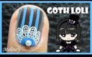 GOTHIC LOLITA NAIL ART DESIGN STAMPING TUTORIAL FOR SHORT NAILS BEGINNERS EASY SIMPLE