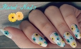 Easy Spring Floral Nail Art