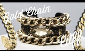 DIY | $3 to $300 Gold Chain Cuff | BellaGemaNails