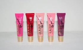 L.A. GIRL Glazed Lip Paints DEMO and SWATCHES