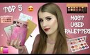 MY TOP 5 MOST USED EYESHADOW PALETTES 2018 ♡