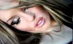 gold and black eyehadow
