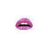 Violent Lips Temporary Lip Tattoos Pink Polka Dots